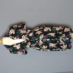 MNG Casual floral short sleeve dress